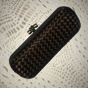 Bottega Veneta signature clutch LONG w/metal knot